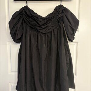 Black Off the Shoulder Mini Free People Dress Size 2